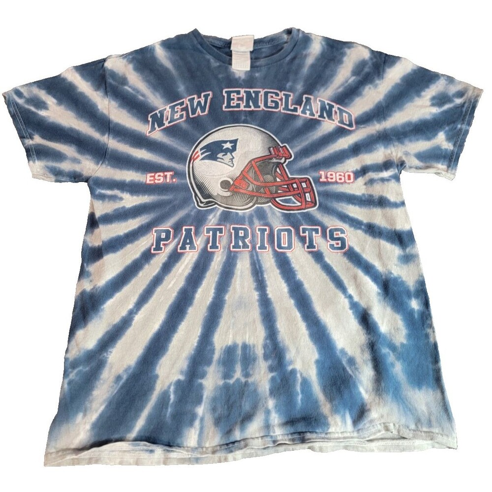 NFL New England Patriots tie-dye t large-shirt,